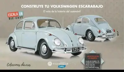 Auto Volkswagen Escarabajo Escala 1/8 - miniatura 1