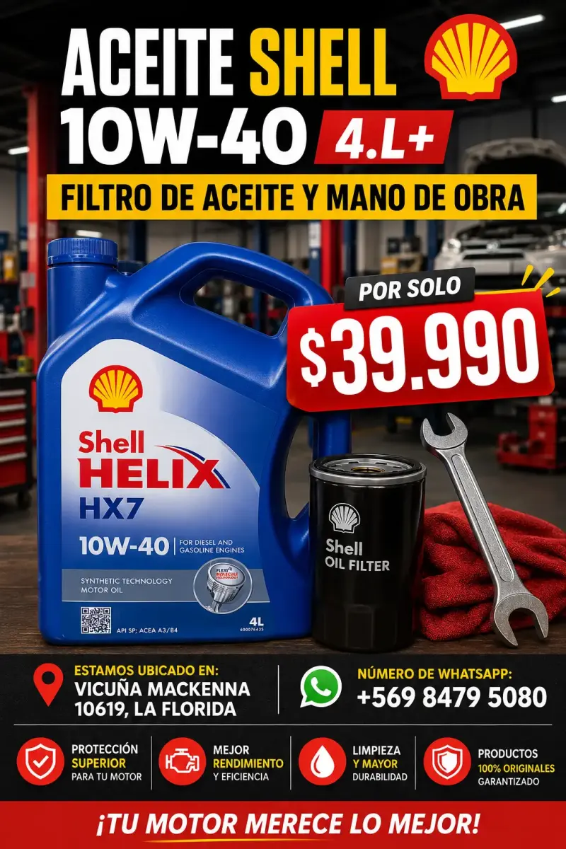 Aceite Shell Helix HX7 10W-40 4L con filtro - 1