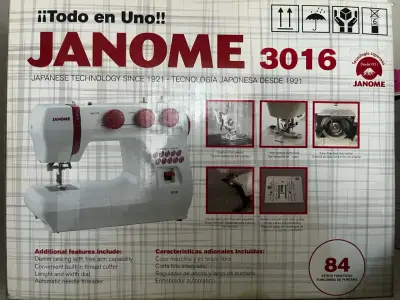Máquina de Coser Janome 3016 Todo en Uno - miniatura 1