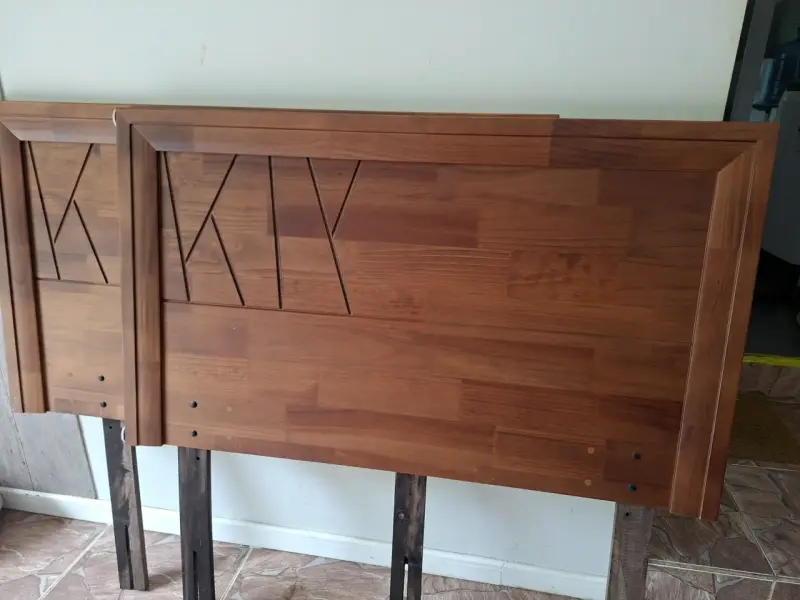 Respaldo de cama de madera 120x70 cm - 2