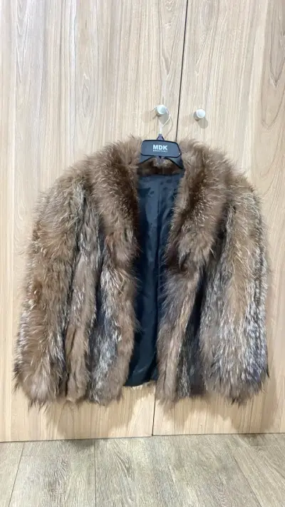 Chaqueta de piel natural marrón - miniatura 2