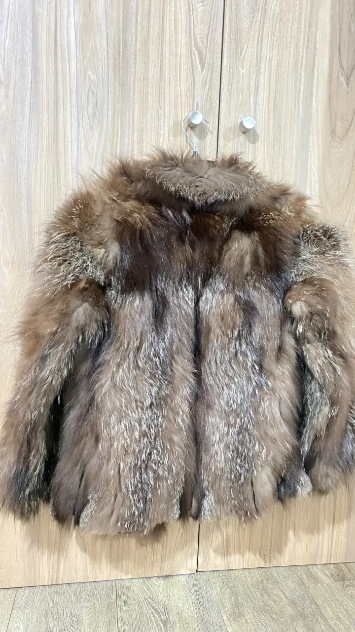 Chaqueta de piel natural marrón - 3
