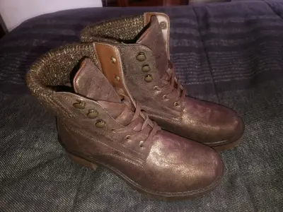Botines nuevos marrones talla 37 - miniatura 1