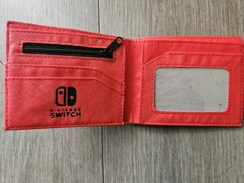 Billetera temática Nintendo Switch roja - 2