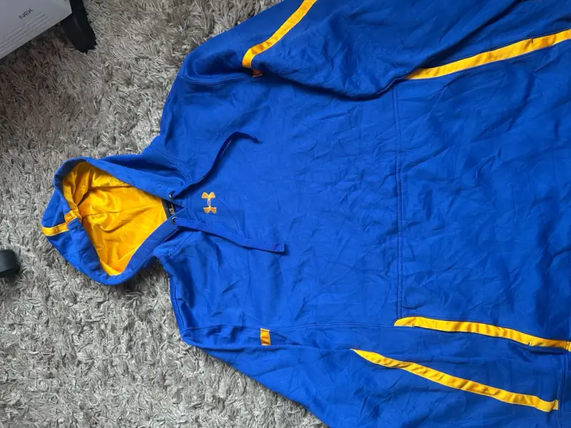 Polerón con capucha azul y amarillo Under Armour - 1