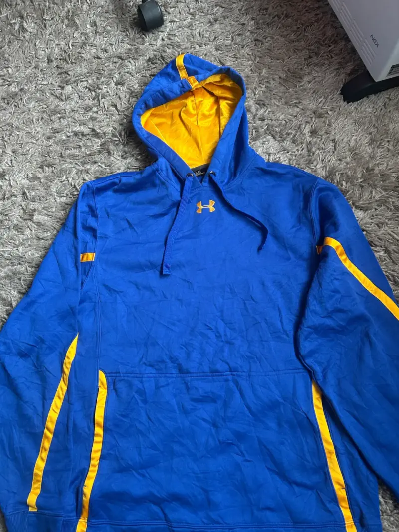 Polerón con capucha azul y amarillo Under Armour - 2