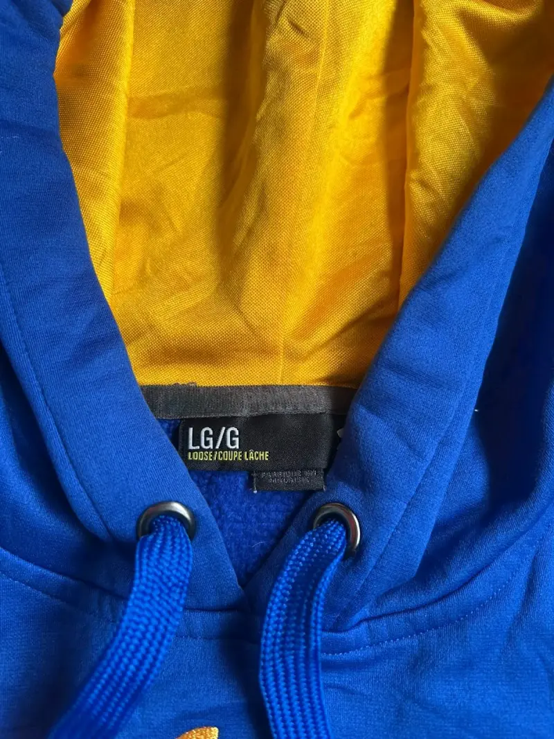 Polerón con capucha azul y amarillo Under Armour - 3