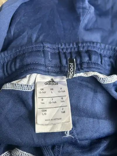 Pantalones deportivos azules Adidas para niños - miniatura 4