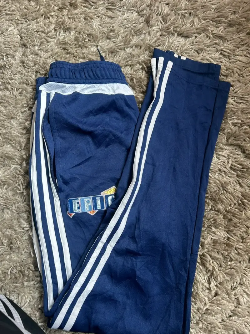 Pantalones deportivos azules Adidas para niños - 3