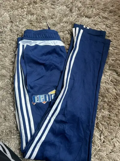 Pantalones deportivos azules Adidas para niños - miniatura 3