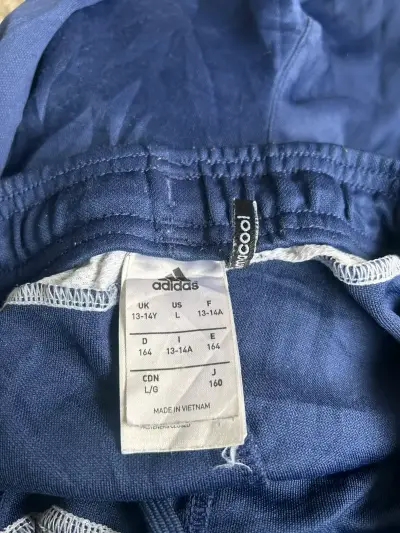 Pantalones deportivos azules Adidas para niños - miniatura 4
