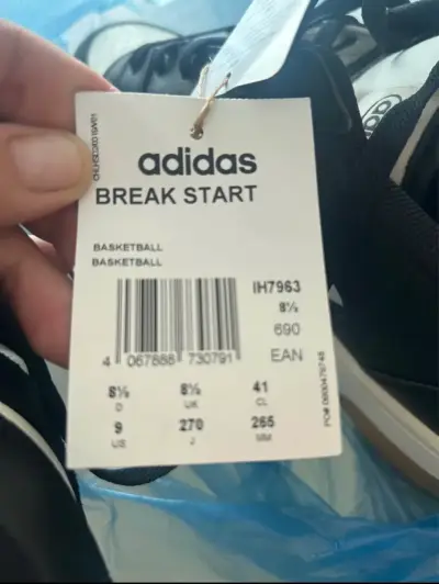 Zapatillas Adidas Break Start negras y blancas - miniatura 2