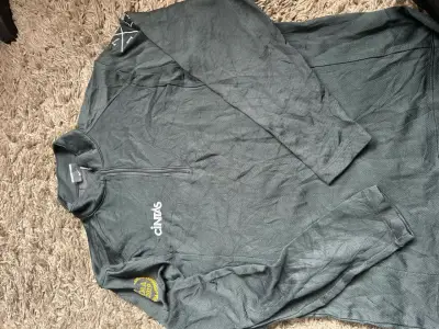 Polerón deportivo gris Nike con cierre - miniatura 1