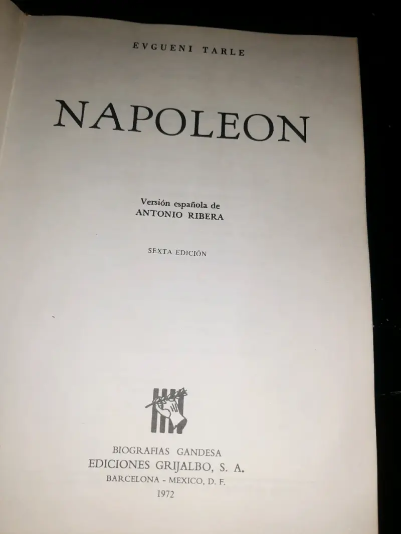 Libro 'Napoleón' de Evgueni Tarle, sexta edición - 2