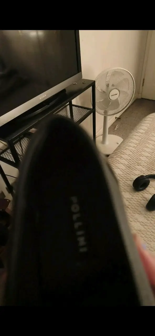 Mocasines de cuero negro con cadena Pollini - 3