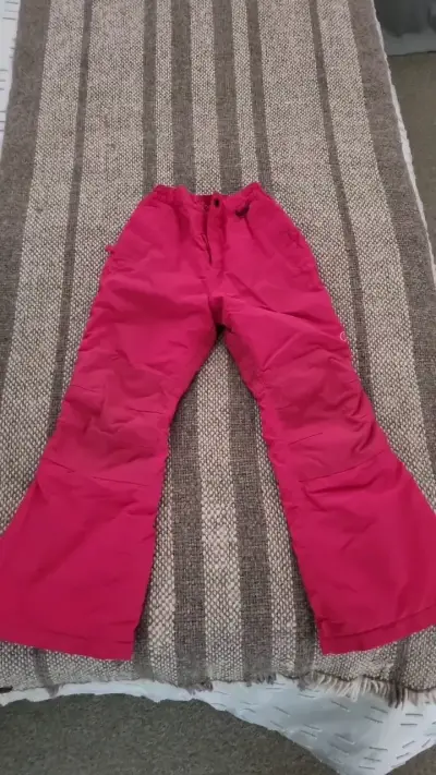 Pantalones de nieve para mujer color fucsia - miniatura 1