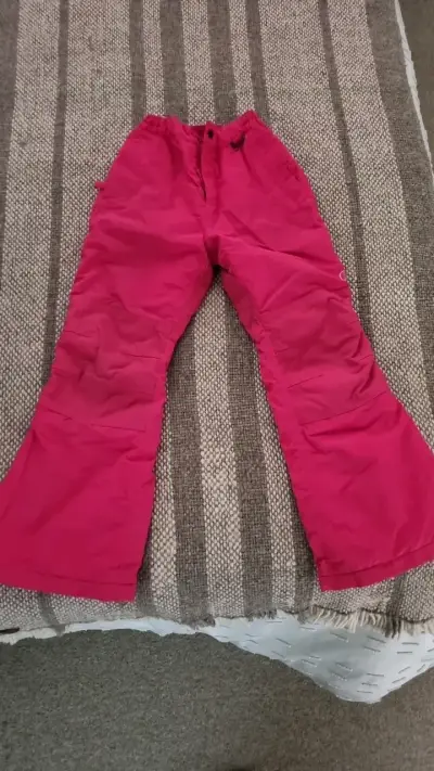 Pantalones de nieve para mujer color fucsia - miniatura 2