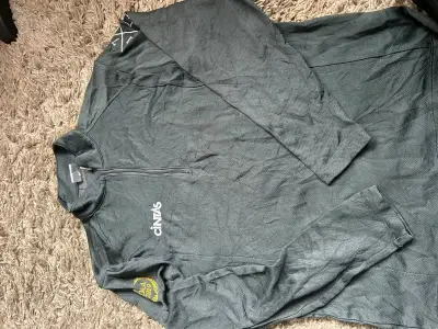 Polerón deportivo gris Cintas con cierre - miniatura 1