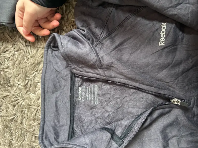 Polerón Deportivo Reebok Gris con Cierre - 2