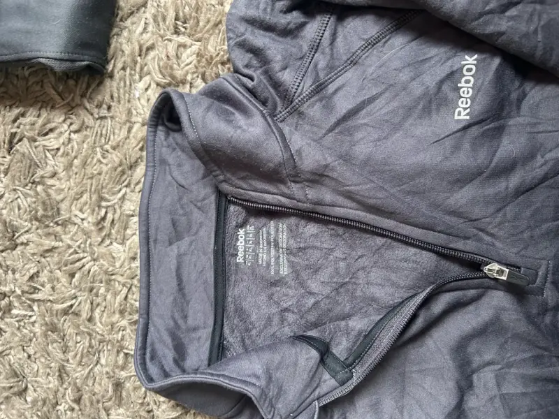 Polerón Deportivo Reebok Gris con Cierre - 3