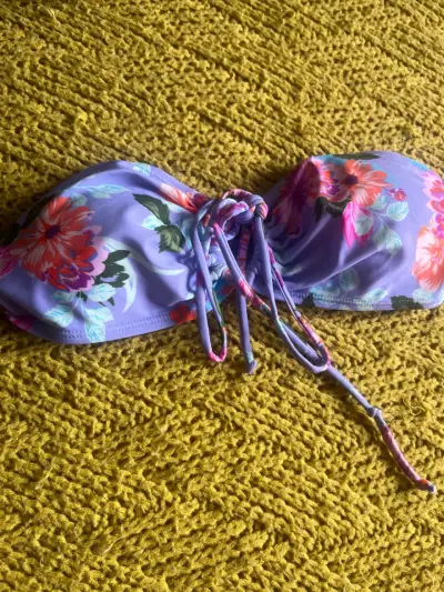 Top de bikini strapless floral Sybilla - miniatura 1