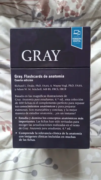 Flashcards de Anatomía Gray Cuarta Edición - miniatura 4