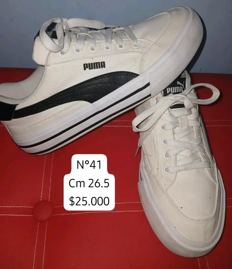 Zapatillas deportivas Nike blancas y negras talla 39 - 4