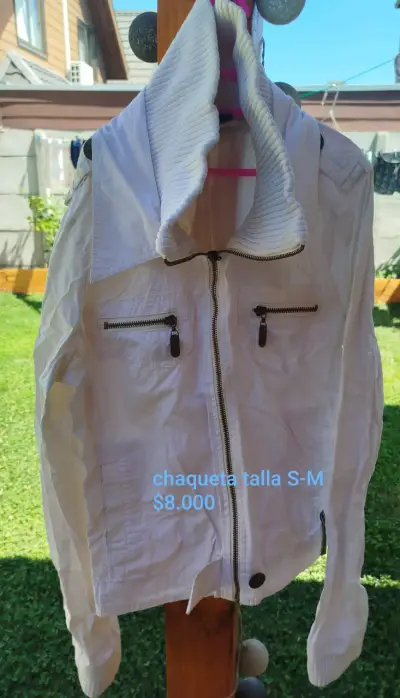 Chaqueta de Mezclilla Corta Talla M - miniatura 1