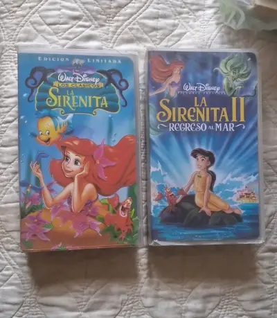 Películas VHS La Sirenita y La Sirenita II Disney - miniatura 1
