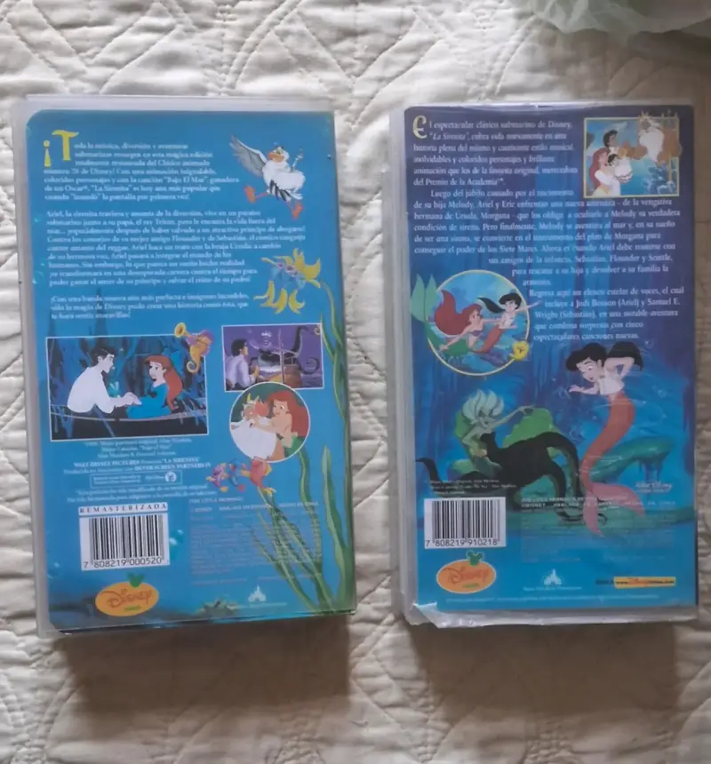 Películas VHS La Sirenita y La Sirenita II Disney - 2