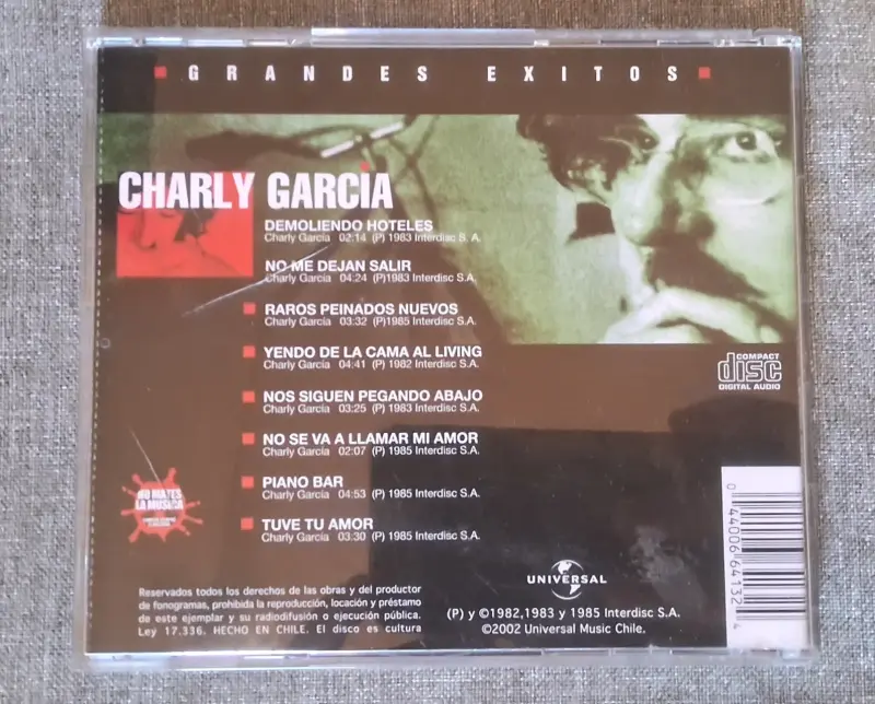 CD Charly García Grandes Éxitos - 3