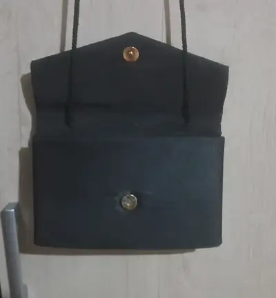 Cartera de mano negra elegante para mujer - miniatura 2