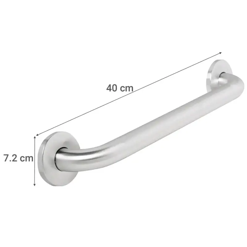 Barra de seguridad para baño de acero inox 40 - 2