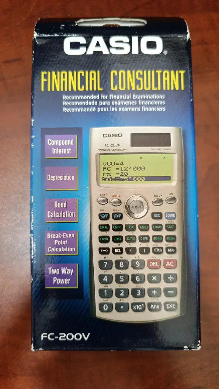 Calculadora Financiera Casio FC-200V - 1
