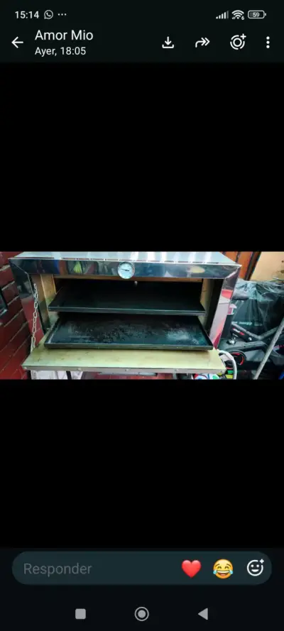 Horno de acero inoxidable con termómetro - miniatura 2