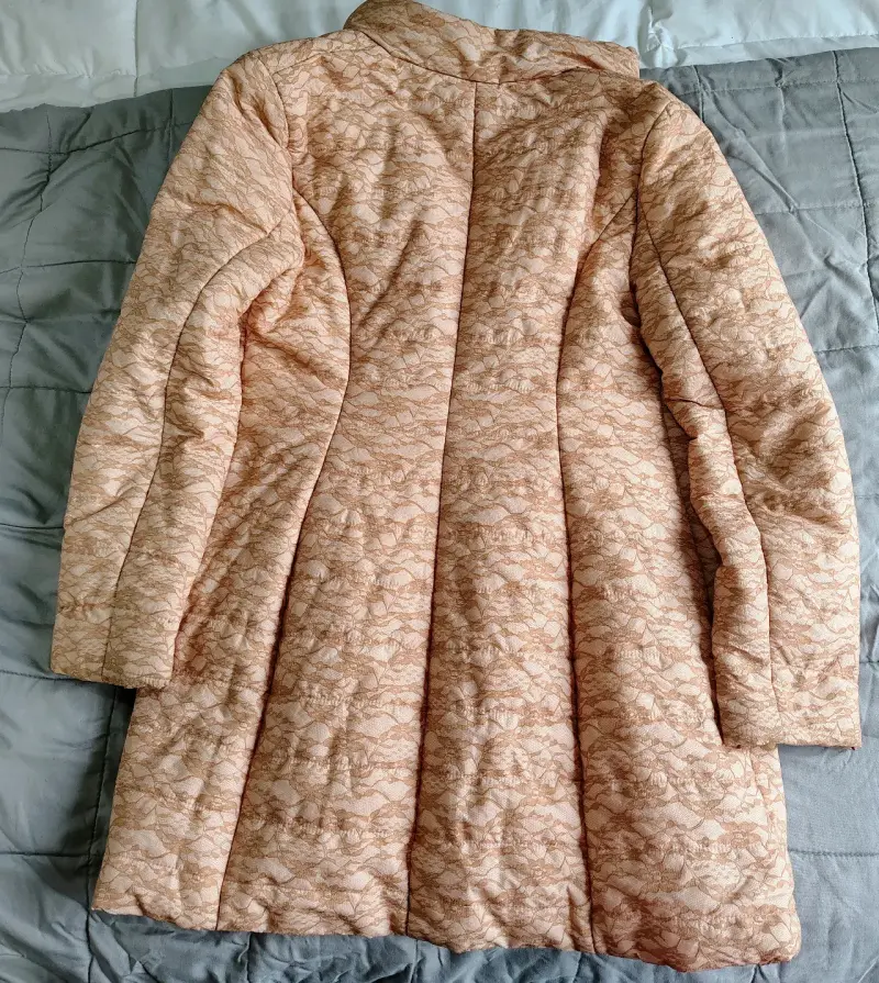 Abrigo largo beige con diseño floral Ark & Co - 2