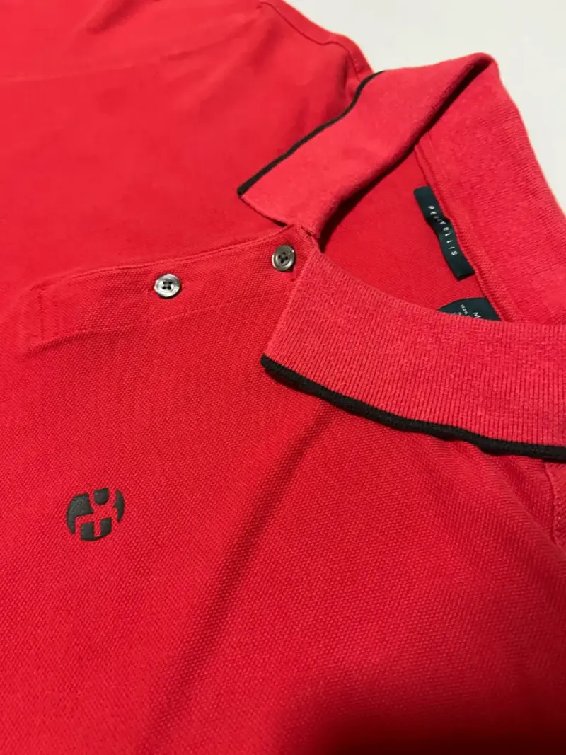 Polera Polo Roja Perry Ellis para Hombre - 2