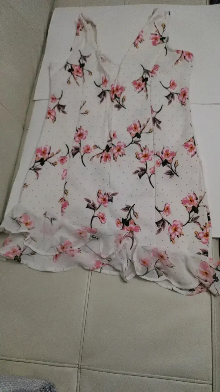 Vestido floral sin mangas para mujer M - 4