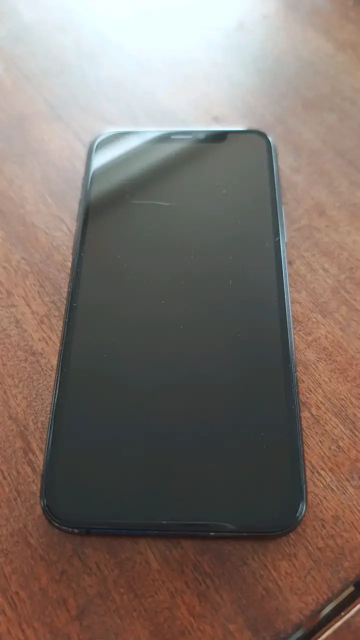 iPhone 11 Pro con funda azul - 3