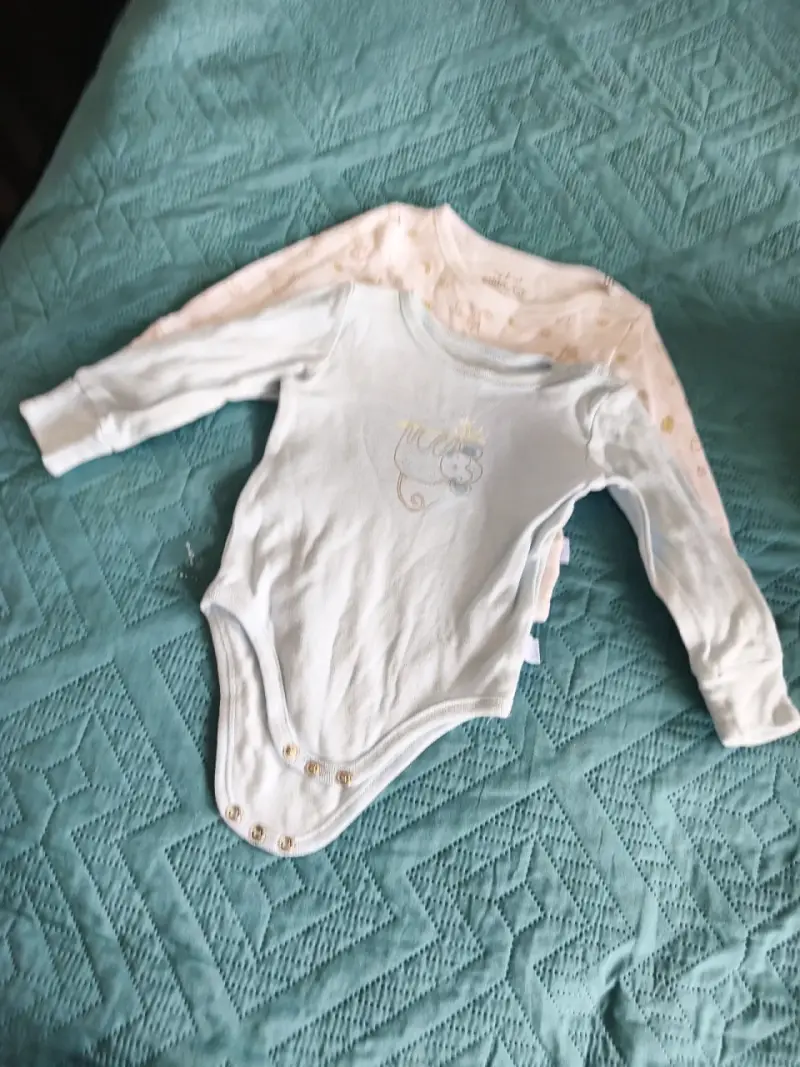 Conjunto bodies para bebé con estampado de monos - 2