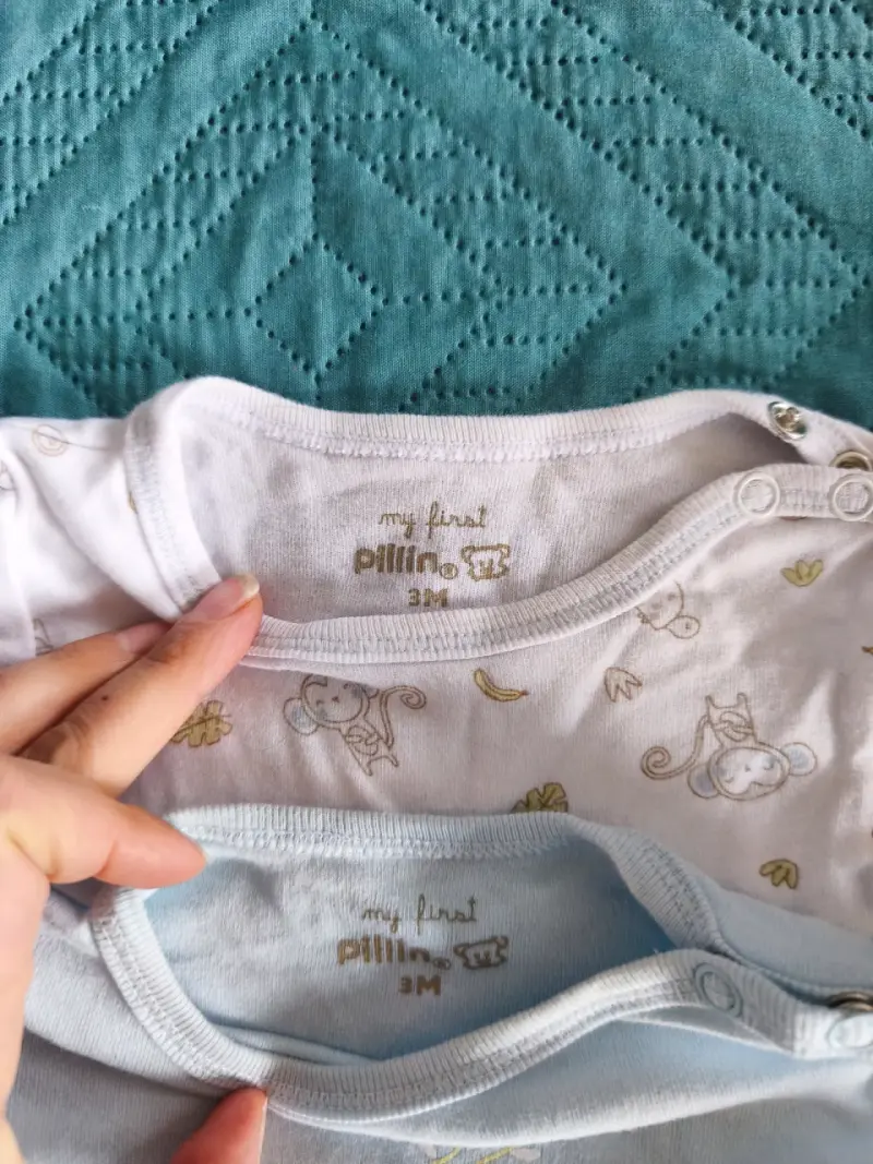 Conjunto bodies para bebé con estampado de monos - 3