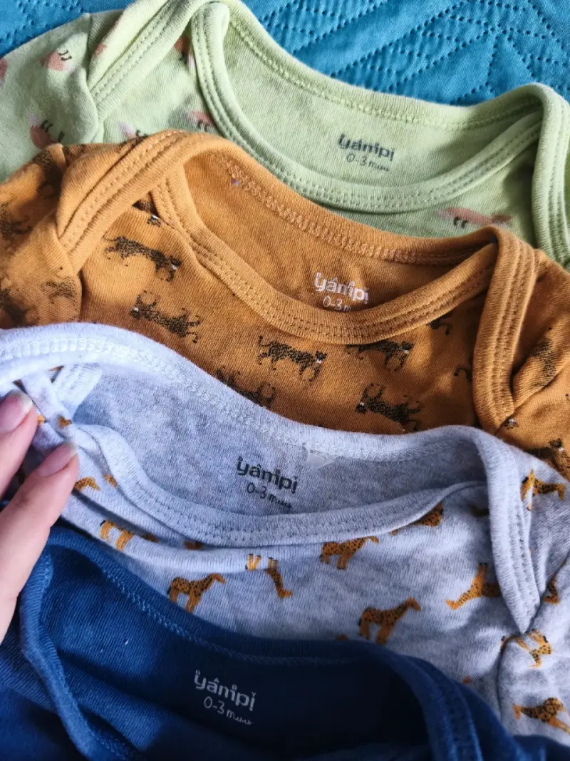 Conjunto de bodies para bebé Yamp estampados - 2