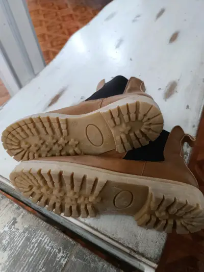Botines de cuero marrón Elbsand - miniatura 3
