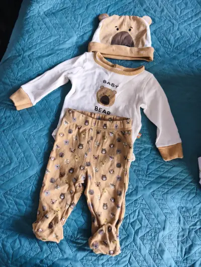 Conjunto de bebé Baby Bear con gorro y pantalón - miniatura 1