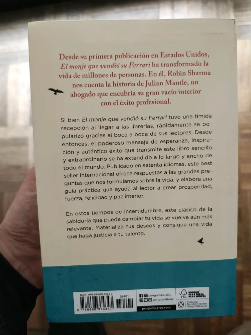 Libro El Monje Que Vendió Su Ferrari de Robin Sharma - 2
