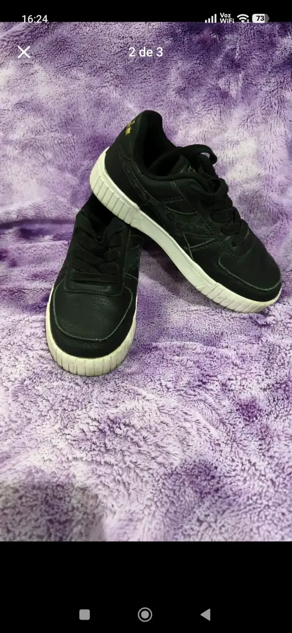 Zapatillas negras Diadora talla 32