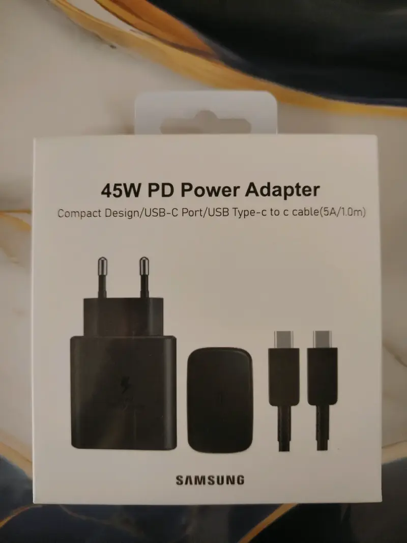 Cargador 45W PD  USB-C compatible con Samsung