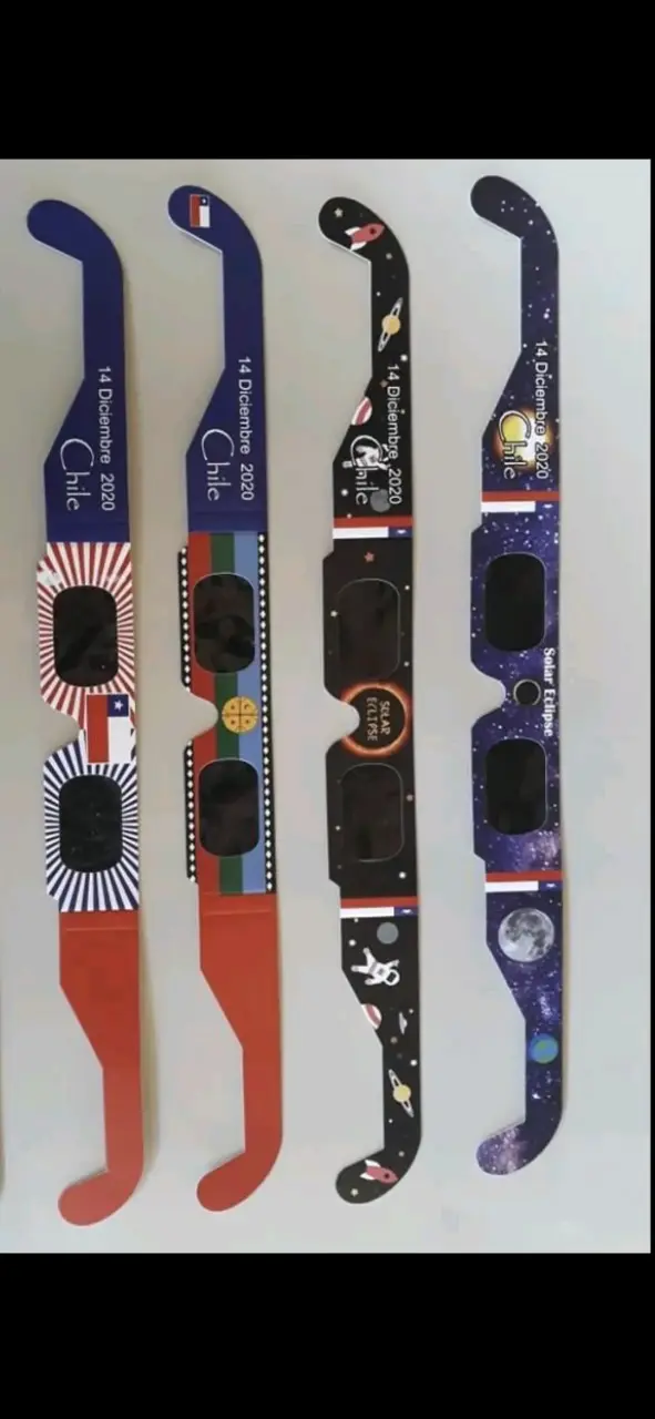 Gafas para Eclipse Solar Chile Pack 100