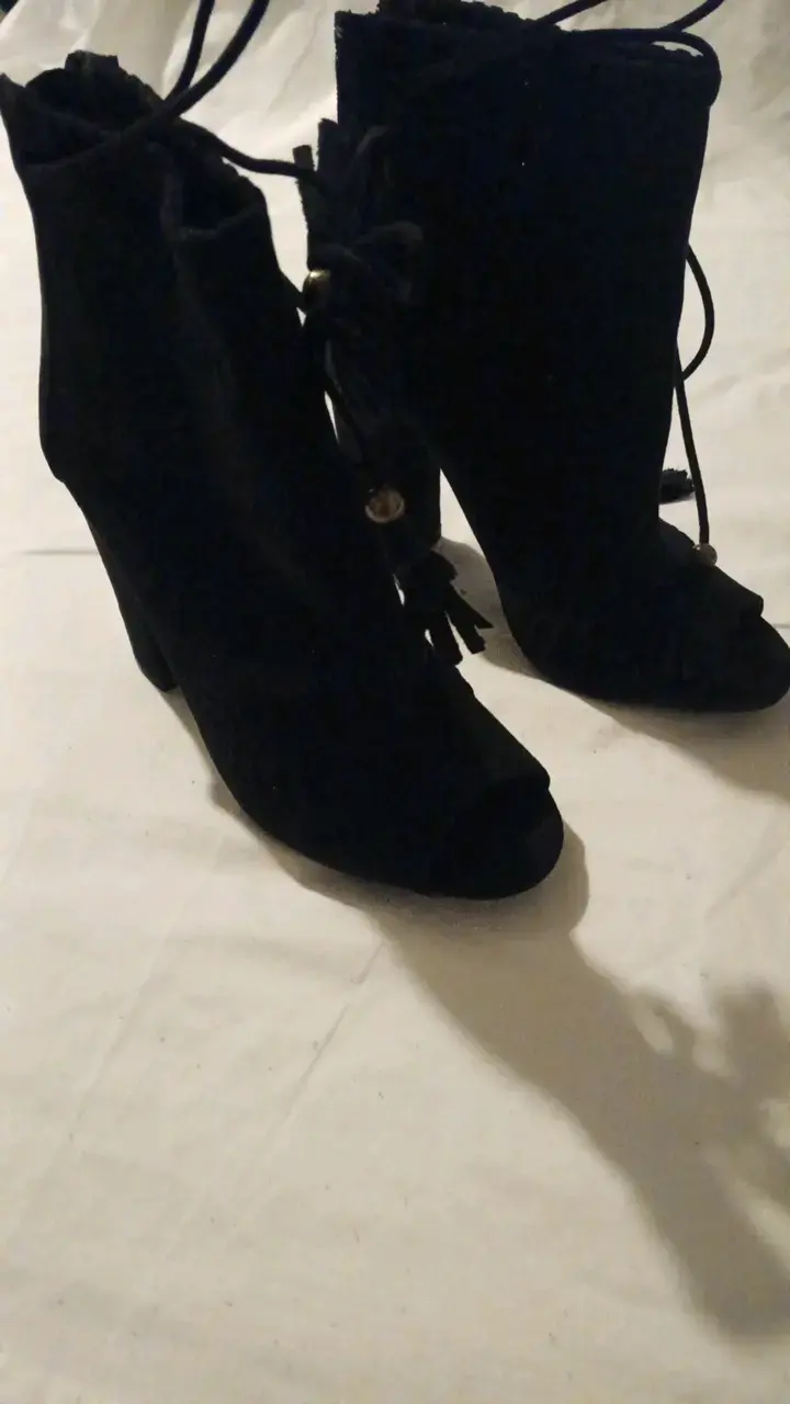 Botines de tacón alto abiertosnegros - 2