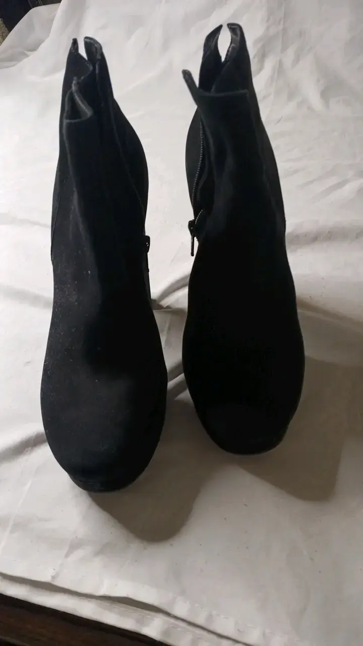 Botines de tacón alto negros para mujer - 2